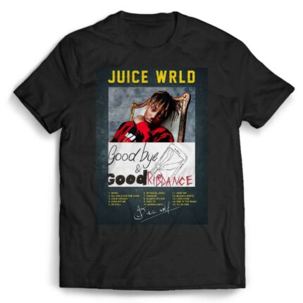 Shirts, Juice Wrld Aesthetic Black Tee